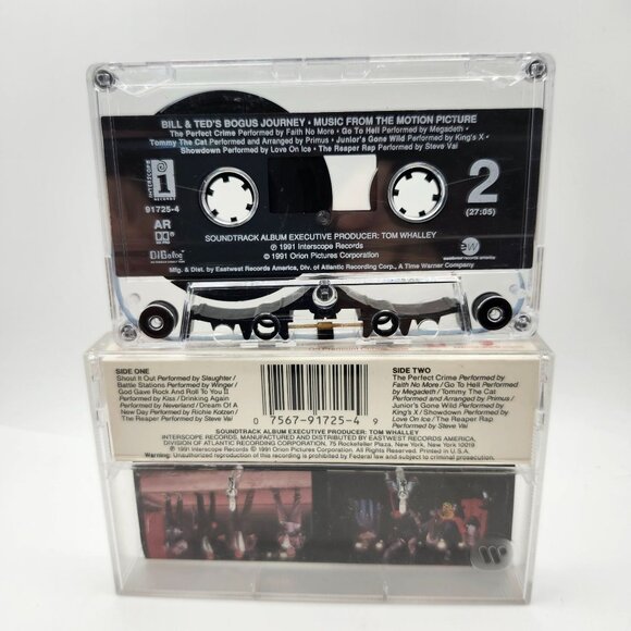 Bill And Teds Bogus Journey Soundtrack Cassette 1991 Interscope 7 91725-4 - Picture 2 of 3